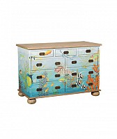 Tropical Waterfront Vintage Chest